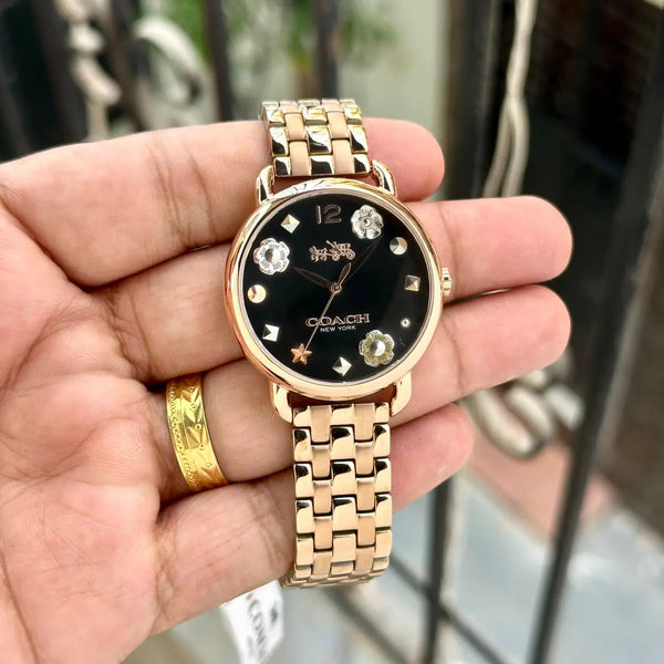 Coac_h Delance_y RoseGold Watch Women